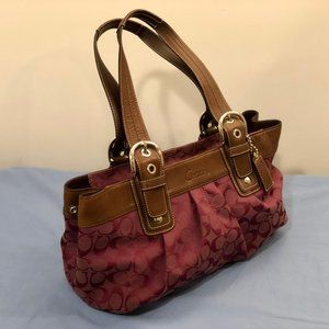 Coach SoHo Tote Handbag - Purple - Large